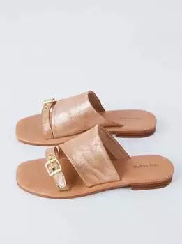 Женские сандалии Mila Minimal Flat в розовом золоте Free People