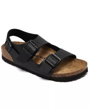 Женские сандалии Milano Birko-Flor с мягкой стелькой от Finish Line Birkenstock, черный