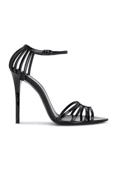 Женские сандалии Milena Sandal Saint Laurent, цвет Nero