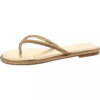 Женские сандалии Myrline со стразами Slip On Thong INC, золотой