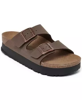 Женские сандалии на платформе Arizona Flex Birko-Flor от Finish Line Birkenstock, коричневый
