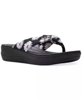 Женские сандалии на платформе Arla Glison с закрытым носком Clarks, черный