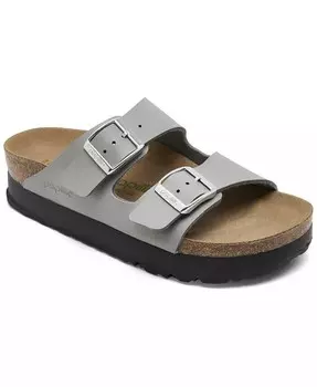 Женские сандалии на платформе Birkenstock Arizona Flex Birko-Flor от Finish Line, серый