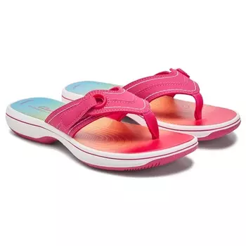 Женские сандалии на платформе Breeze Reyna Cloudsteppers от Clarks, bright pink ombre
