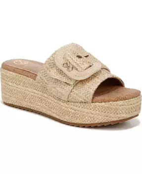 Женские сандалии на платформе Crysta с пряжкой Sam and Libby, коричневый/бежевый