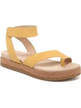 Женские сандалии на платформе Divina из искусственной кожи с ремешком на щиколотке SOUL Naturalizer, цвет Yellow Nubuck