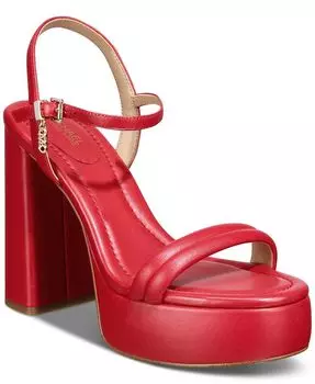 Женские сандалии на платформе MICHAEL Laci с ремешком на щиколотке Michael Kors, красный