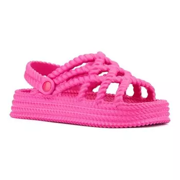 Женские сандалии на платформе Olivia Miller Jazzy, цвет Hot Pink
