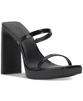 Женские сандалии на платформе с двумя ремешками из джинсовой ткани I.N.C. International Concepts, черный