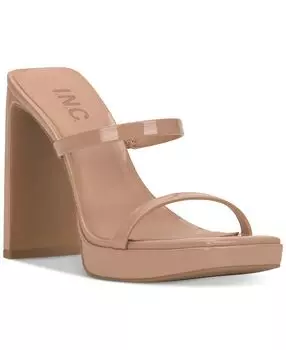 Женские сандалии на платформе с двумя ремешками из джинсовой ткани I.N.C. International Concepts