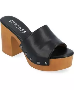 Женские сандалии на платформе Veda Journee Collection, черный