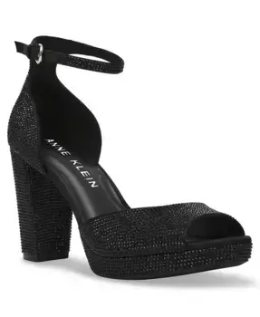 Женские сандалии на платформе Vista с декоративными элементами Anne Klein, черный