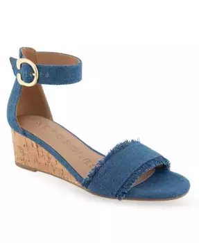 Женские сандалии на платформе Willis с ремешками и пряжкой Aerosoles, синий