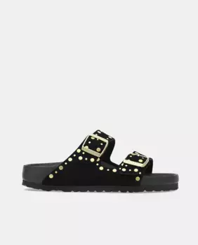 Женские сандалии на плоской подошве Arizona Birkenstock, чёрный