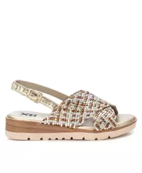 Женские сандалии на плоской подошве Criss Cross от XTI, золотой