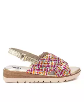 Женские сандалии на плоской подошве Criss Cross от XTI, розовый