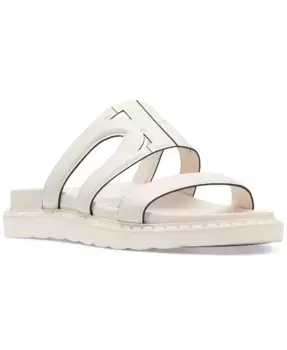 Женские сандалии на плоской подошве Duo Footbed kate spade new york, коричневый/бежевый