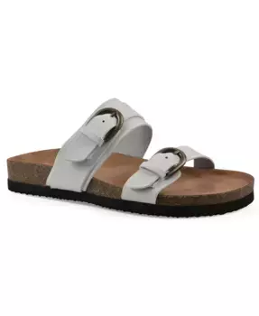 Женские сандалии на плоской подошве Hardball с круглым носком White Mountain, белый