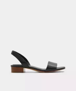 Женские сандалии на плоской подошве из черной кожи Aldo, черный