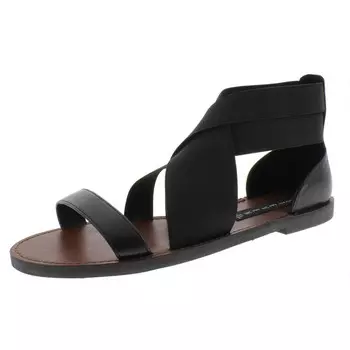 Женские сандалии на плоской подошве из искусственной кожи Scarlitt STEVEN by Steve Madden, цвет Black Fabric