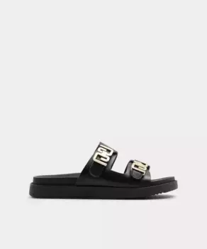 Женские сандалии на плоской подошве с круглым носком Aldo, черный