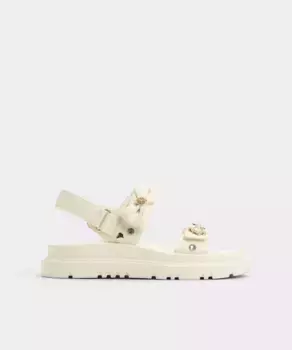 Женские сандалии на плоской подошве с круглым носком Aldo, цвет Crudo