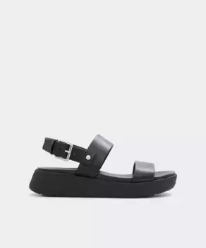 Женские сандалии на плоской подошве с круглым носком Aldo, черный
