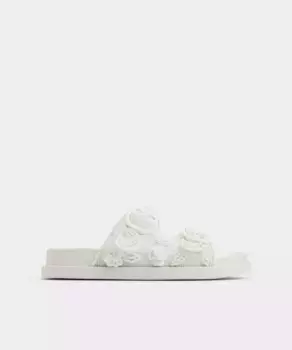 Женские сандалии на плоской подошве с круглым носком Aldo, белый