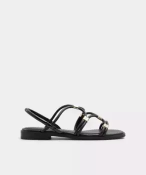 Женские сандалии на плоской подошве с квадратным носком Aldo, черный