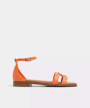 Женские сандалии на плоской подошве с квадратным носком Aldo, оранжевый