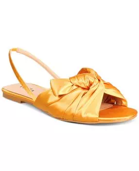 Женские сандалии на плоской подошве с ремешком и пяткой на пятке Lila Puffy Knot VAILA SHOES