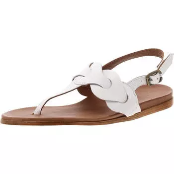 Женские сандалии на плоской подошве с застежкой-молнией bueno, цвет white leather