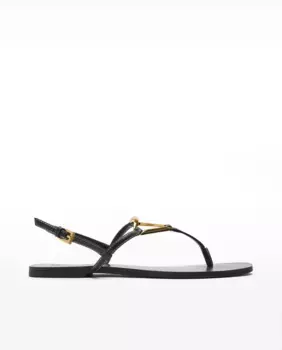 Женские сандалии на плоской подошве с застежкой-пряжкой, однотонные, с металлическими деталями Parfois, черный