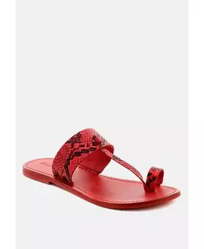 Женские сандалии на плоской подошве со стрингами LEONA Rag & Co, зеленый