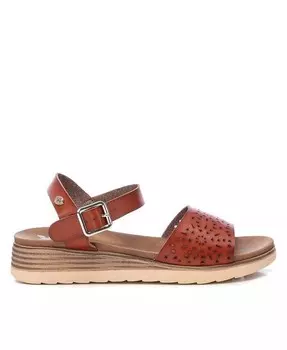 Женские сандалии на плоской подошве XTI, бежевый