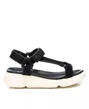 Женские сандалии на плоской подошве XTI, черный