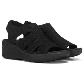 Женские сандалии на танкетке Pier Lite Memory Maker Skechers, черный