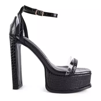 Женские сандалии на высоком каблуке London Rag Cutlass на массивном каблуке London Rag, розовый