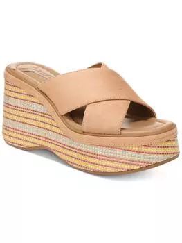 Женские сандалии Nessa на платформе с круглым носком и крест-накрест спереди Zodiac, цвет tan