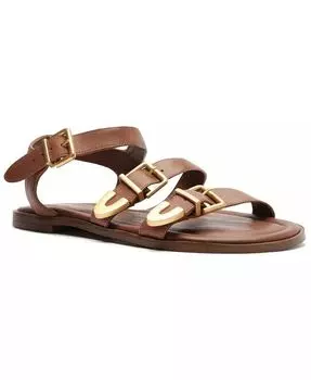Женские сандалии Paige Flat Arezzo, коричневый