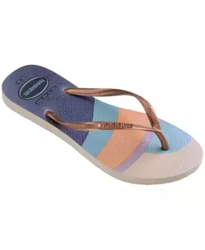 Женские сандалии Palette с круглым носком и узкой колодкой Havaianas, коричневый/бежевый