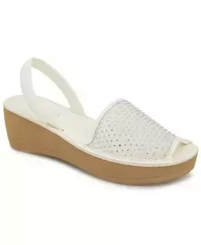 Женские сандалии-платформы из тонкой стеклянной сетки Kenneth Cole Reaction, слоновая кость/кремовый