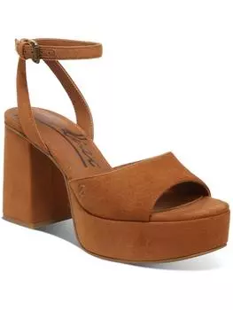 Женские сандалии Priya из денима с ремешком на щиколотке и Т-образным ремешком Zodiac, цвет caramel fabric