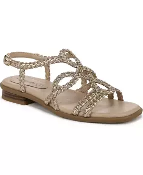 Женские сандалии Reagan с открытым квадратным носком и ремешками на щиколотке LifeStride, золотой