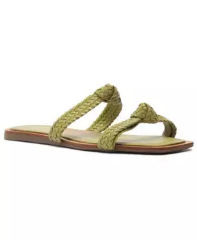 Женские сандалии Remy без застежки на плоской подошве Arezzo, зеленый