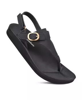 Женские сандалии Ridge с ремешком на щиколотке Aerothotic, черный