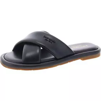 Женские сандалии Rio Slide из искусственной кожи с перекрестными ремешками Kate Spade New York, черный