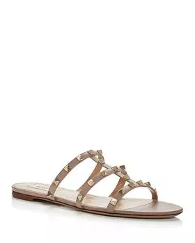 Женские сандалии Rockstud Slide Valentino Garavani
