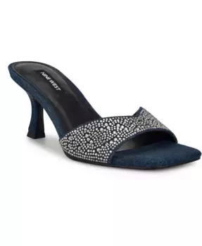 Женские сандалии Rokke на танкетке без застежки Nine West, синий