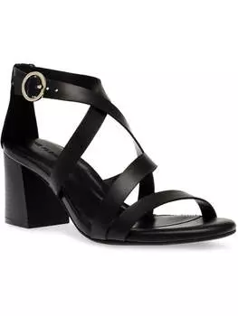 Женские сандалии Rowen из искусственной кожи с пряжками и ремешками Anne Klein, черный